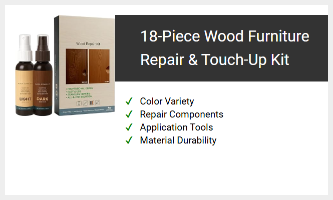 18-Piece Wood Furniture Repair & Touch-Up Kit