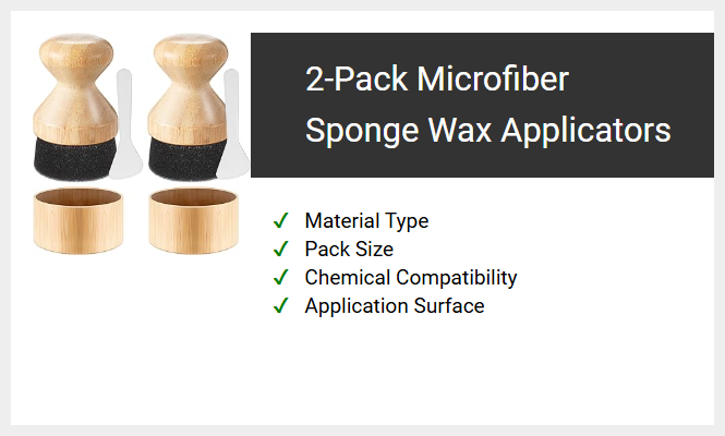 2-Pack Microfiber Sponge Wax Applicators