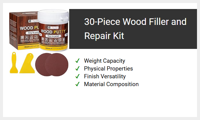 30-Piece Wood Filler and Repair Kit
