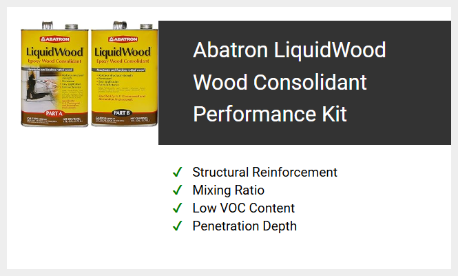 Abatron LiquidWood Wood Consolidant Performance Kit