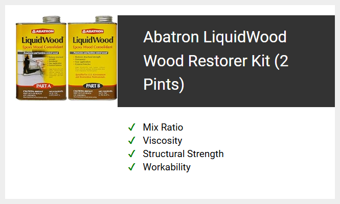 Abatron LiquidWood Wood Restorer Kit (2 Pints)