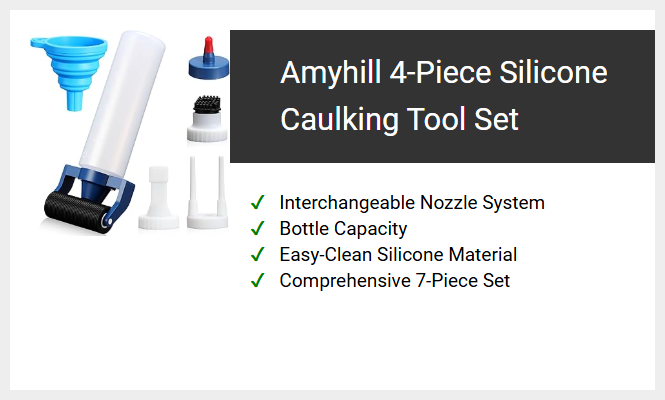 Amyhill 4-Piece Silicone Caulking Tool Set
