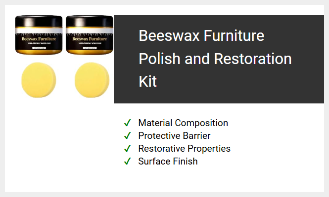 Beeswax Furniture Polish and Restoration Kit