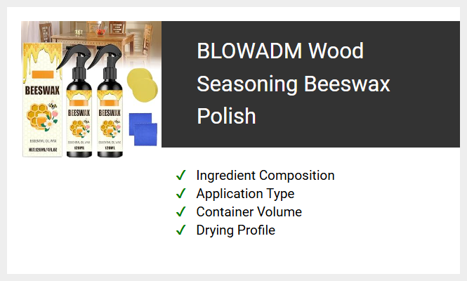 BLOWADM Wood Seasoning Beeswax Polish