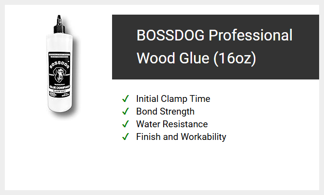 BOSSDOG Professional Wood Glue (16oz)