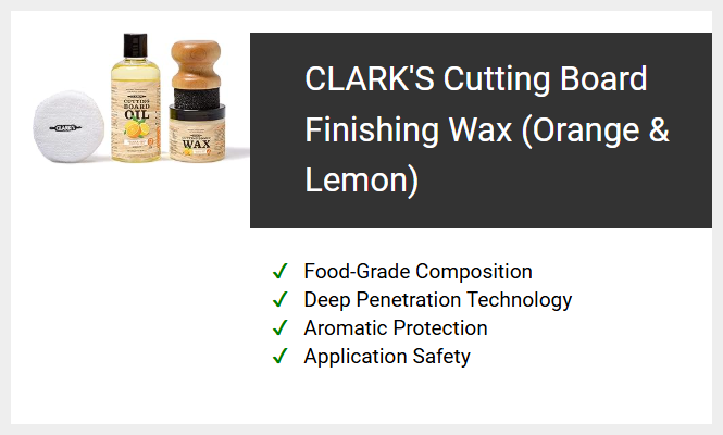 CLARK'S Cutting Board Finishing Wax (Orange & Lemon)