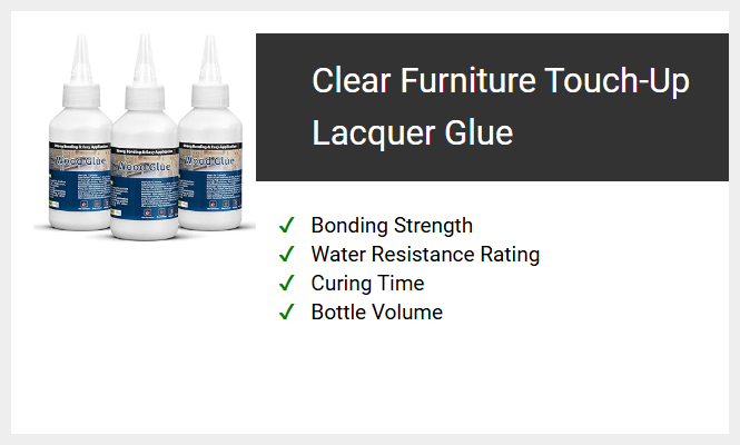 Clear Furniture Touch-Up Lacquer Glue