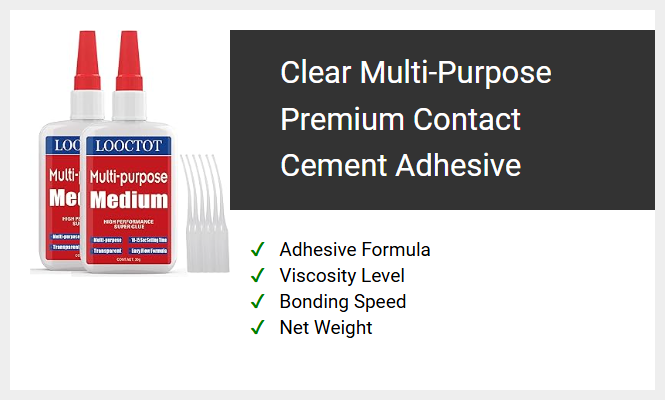 Clear Multi-Purpose Premium Contact Cement Adhesive
