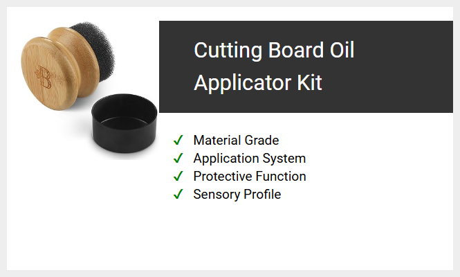 Cutting Board Oil Applicator Kit