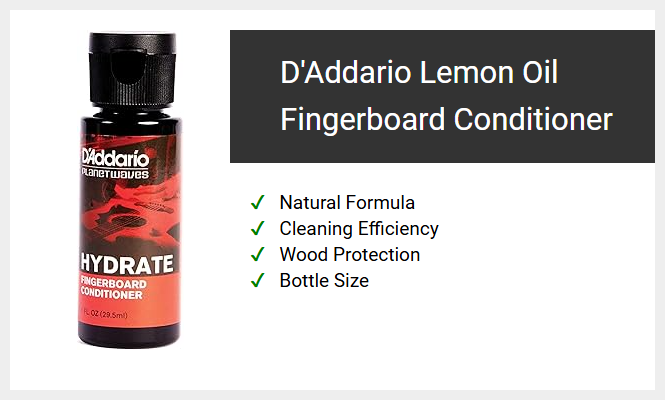 D'Addario Lemon Oil Fingerboard Conditioner