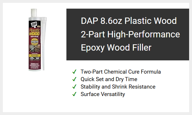 DAP 8.6oz Plastic Wood 2-Part High-Performance Epoxy Wood Filler