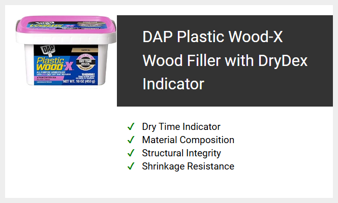 DAP Plastic Wood-X Wood Filler with DryDex Indicator