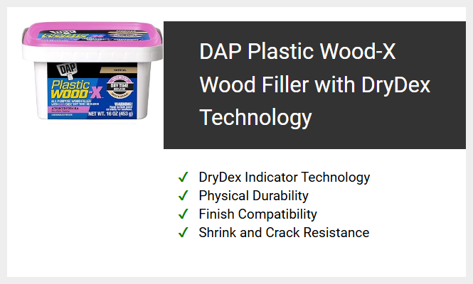 DAP Plastic Wood-X Wood Filler with DryDex Technology