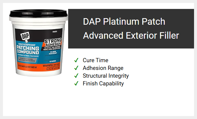 DAP Platinum Patch Advanced Exterior Filler