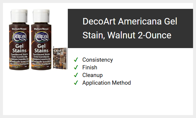 DecoArt Americana Gel Stain, Walnut 2-Ounce