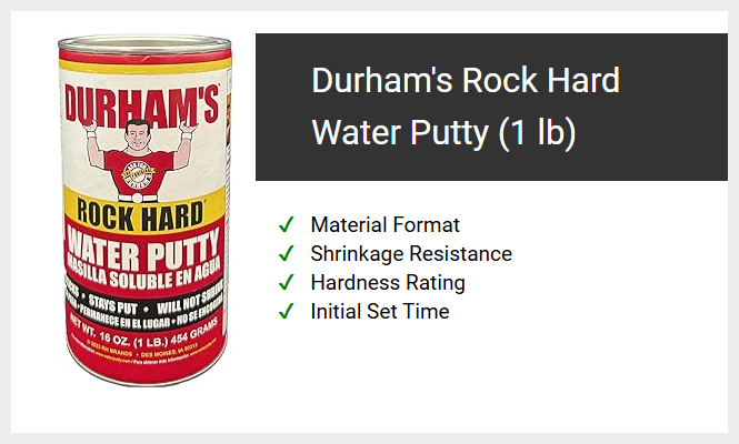 Durham's Rock Hard Water Putty (1 lb)