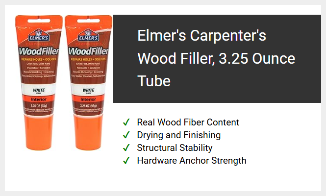 Elmer's Carpenter's Wood Filler, 3.25 Ounce Tube