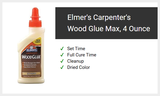 Elmer's Carpenter's Wood Glue Max, 4 Ounce