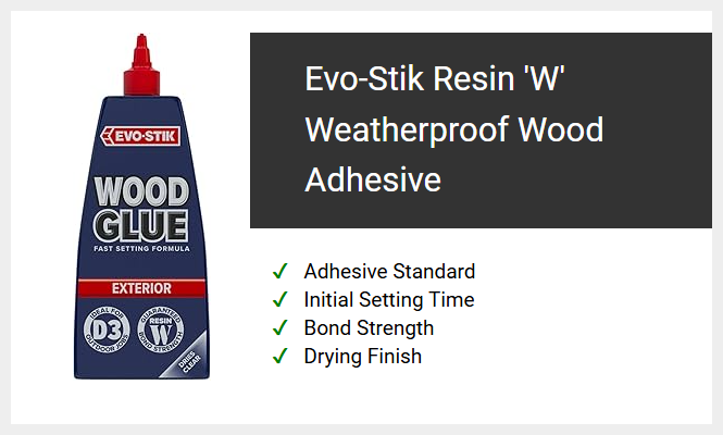 Evo-Stik Resin 'W' Weatherproof Wood Adhesive