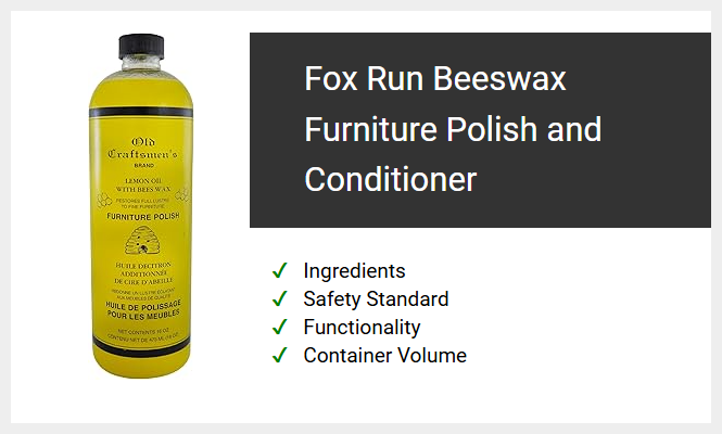 Fox Run Beeswax Furniture Polish and Conditioner