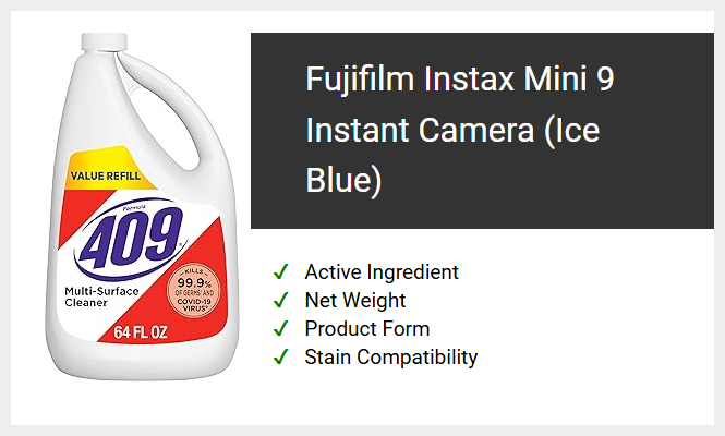 Fujifilm Instax Mini 9 Instant Camera (Ice Blue)