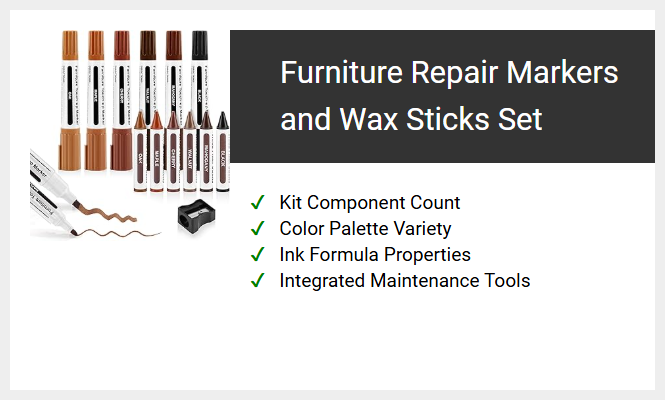 Furniture Repair Markers and Wax Sticks Set