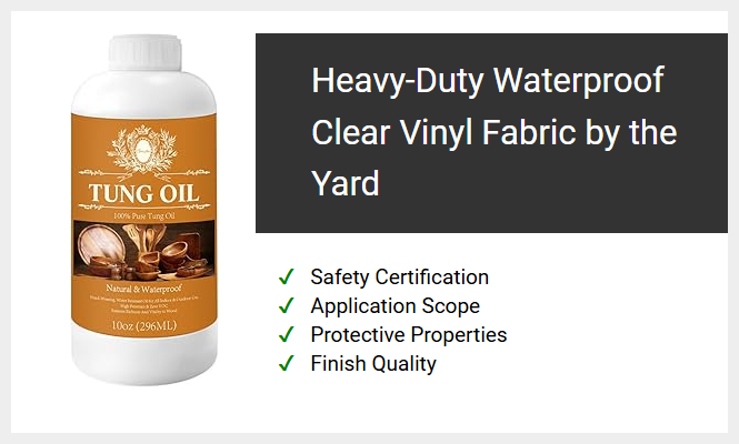 Heavy-Duty Waterproof Clear Vinyl Fabric by the Yard