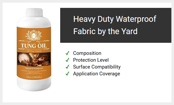 Heavy Duty Waterproof Fabric by the Yard