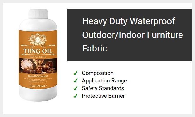 Heavy Duty Waterproof Outdoor/Indoor Furniture Fabric