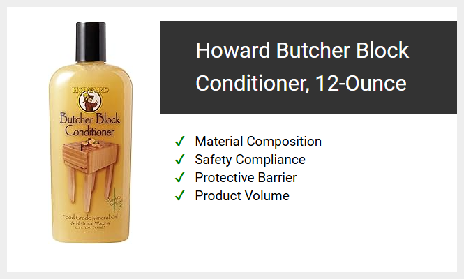 Howard Butcher Block Conditioner, 12-Ounce