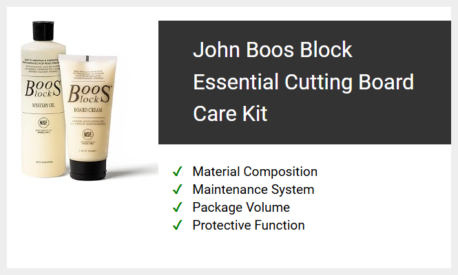 John Boos Block Essential Cutting Board Care Kit
