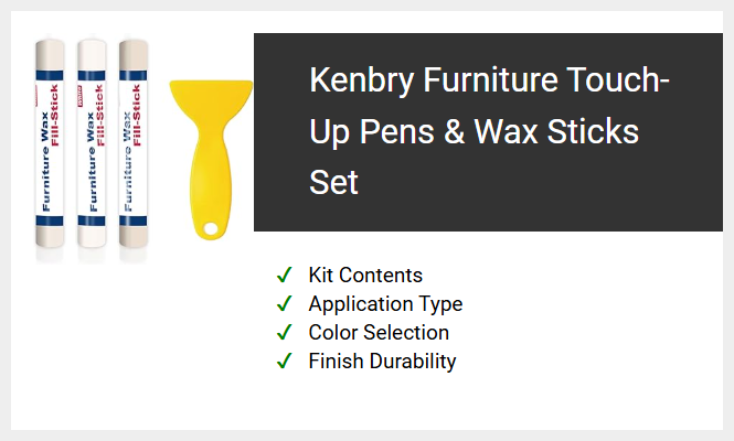 Kenbry Furniture Touch-Up Pens & Wax Sticks Set