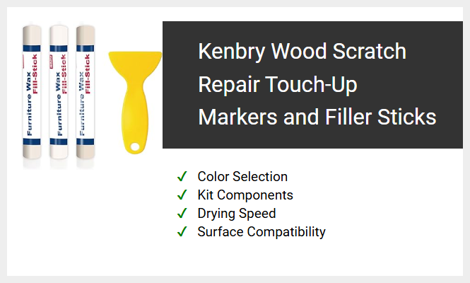 Kenbry Wood Scratch Repair Touch-Up Markers and Filler Sticks