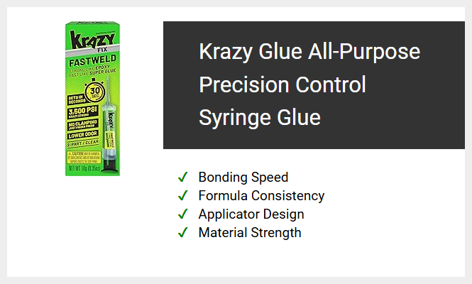 Krazy Glue All-Purpose Precision Control Syringe Glue