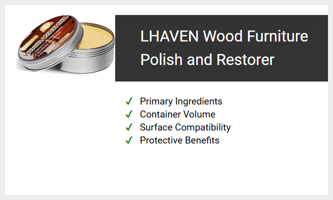 LHAVEN Wood Furniture Polish and Restorer