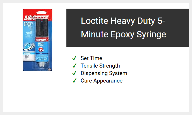 Loctite Heavy Duty 5-Minute Epoxy Syringe