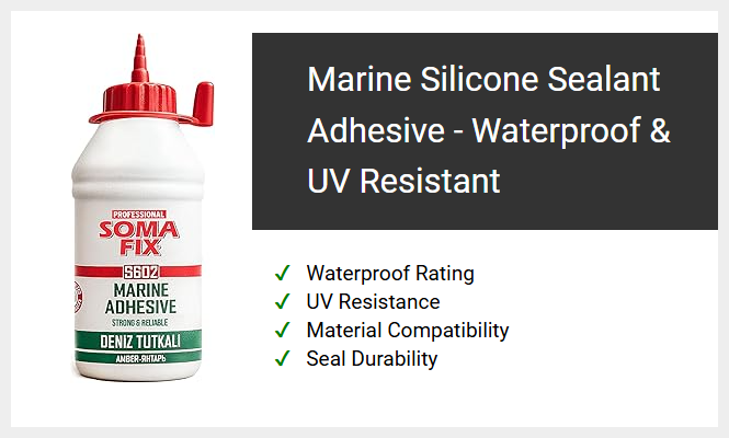 Marine Silicone Sealant Adhesive - Waterproof & UV Resistant