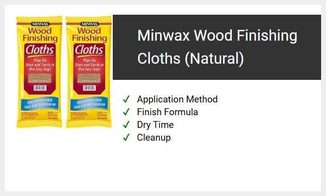 Minwax Wood Finishing Cloths (Natural)
