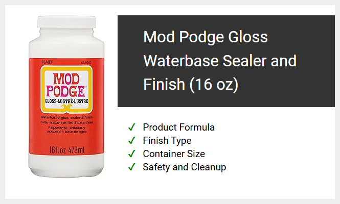 Mod Podge Gloss Waterbase Sealer and Finish (16 oz)