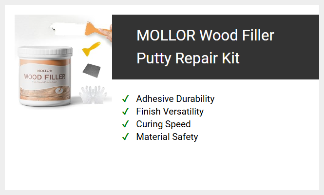 MOLLOR Wood Filler Putty Repair Kit