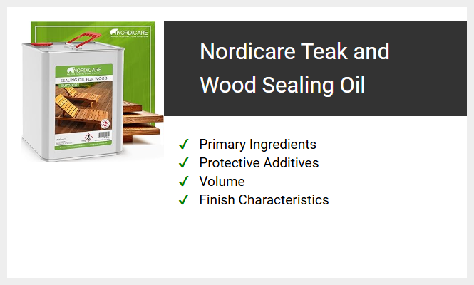 Nordicare Teak and Wood Sealing Oil