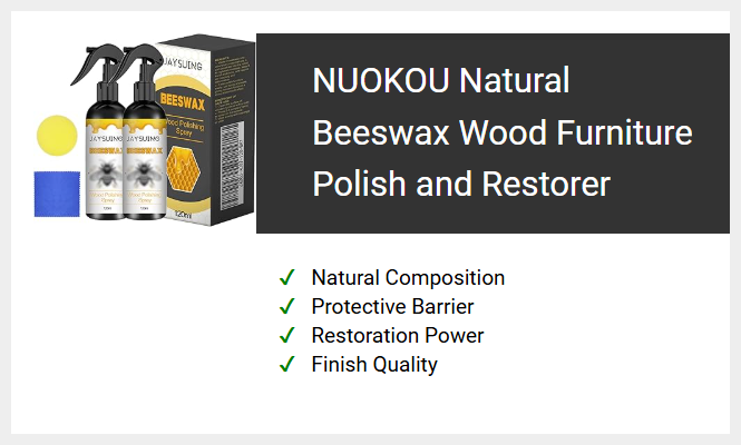 NUOKOU Natural Beeswax Wood Furniture Polish and Restorer