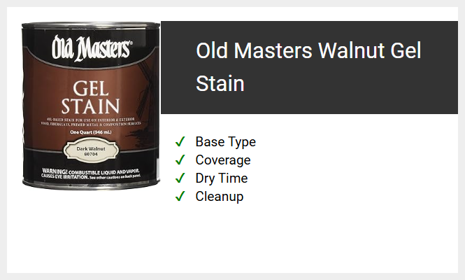 Old Masters Walnut Gel Stain