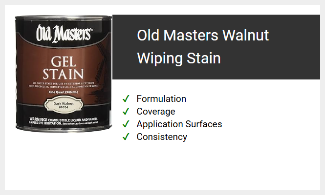 Old Masters Walnut Wiping Stain