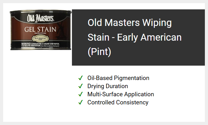 Old Masters Wiping Stain - Early American (Pint)
