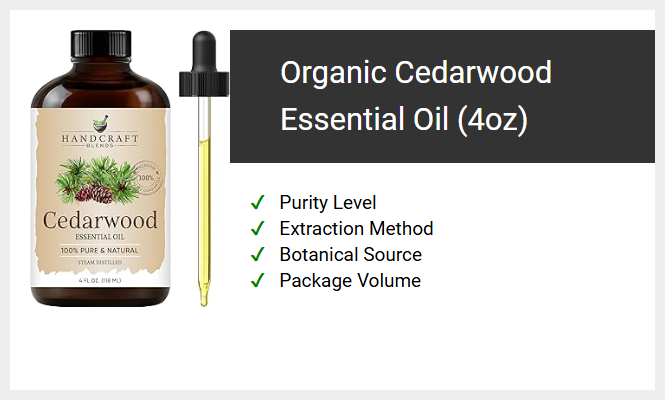Organic Cedarwood Essential Oil (4oz)