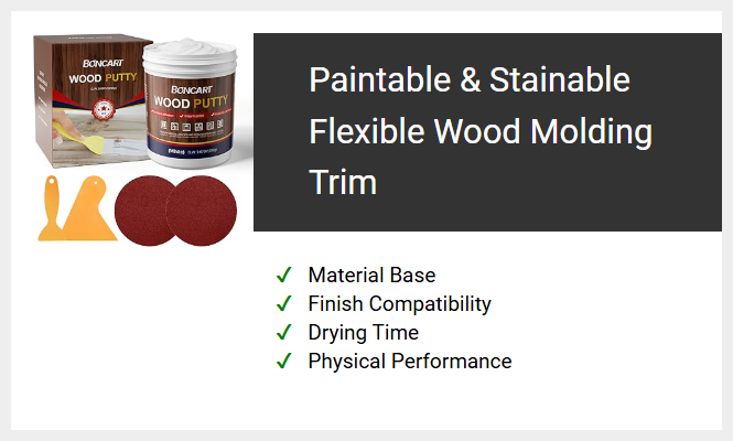 Paintable & Stainable Flexible Wood Molding Trim