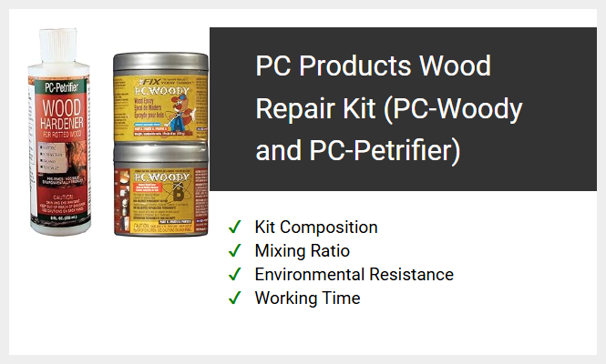 PC Products Wood Repair Kit (PC-Woody and PC-Petrifier)
