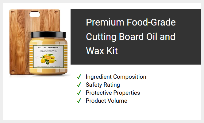 Premium Food-Grade Cutting Board Oil and Wax Kit