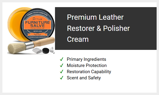 Premium Leather Restorer & Polisher Cream